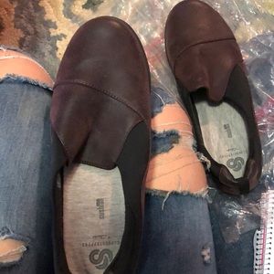 Burgundy Suede Clark Cloud Steppers